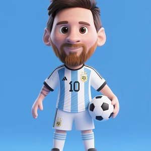 Messi 3d model