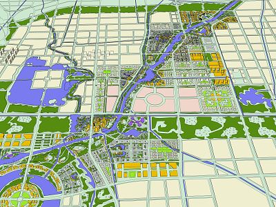 Modern Aerial View Planning model