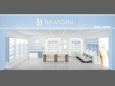 Modern Cosmetics Shop Makeup Shop 3d model