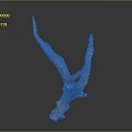 Golden Bird Sculpture With Outstretched Textured Wings And Abstract Design On Dark Background