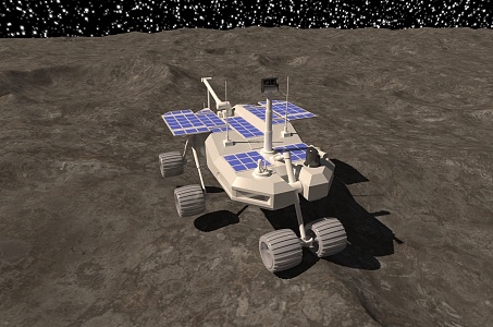 Lunar Rover Exploration Mars Pathfinder Satellite Instrument 3d model