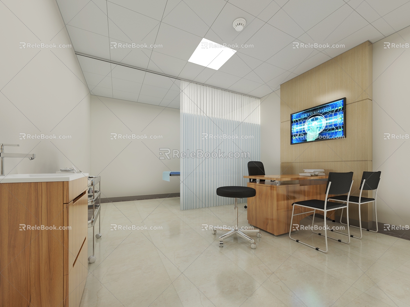 Hospital Clinic Outpatient Care 3d model