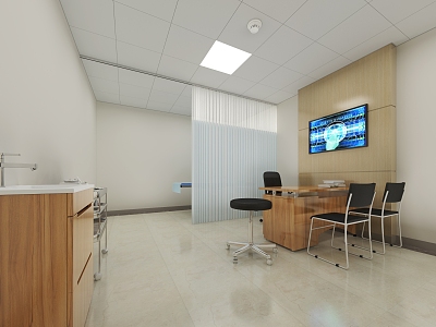 Hospital Clinic Outpatient Care 3d model