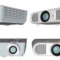 Modern projector audio and video equipment projector 3d model