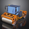 Asphalt paver paver road roller asphalt paver road car asphalt car 3d model