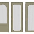 Modern single door 3d model