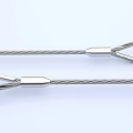 Stainless Steel Wire Ropes With Loop Ends And Metal Ferrules For Lifting Applications