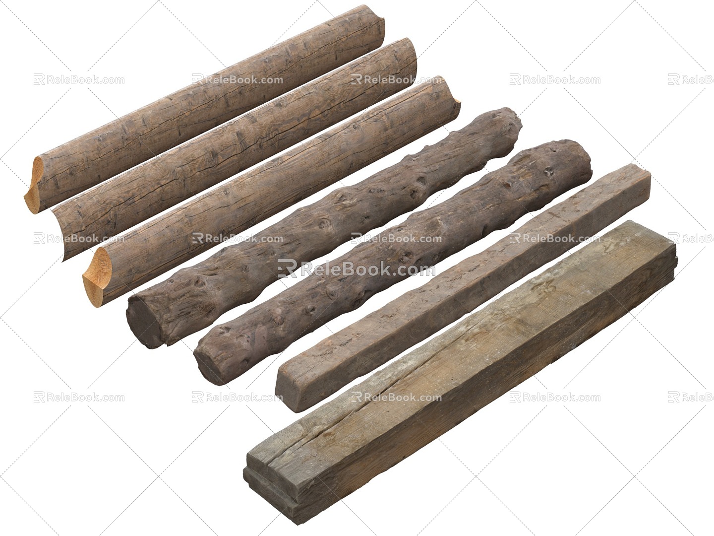 Wood Wood Stick 3d model