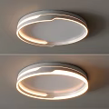 Modern Round Ceiling Light With Sleek White Design And Soft LED Lighting