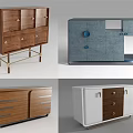 Modern Console Cabinet And Sideboard Designs With Wooden Drawers Metal Legs And Color Options