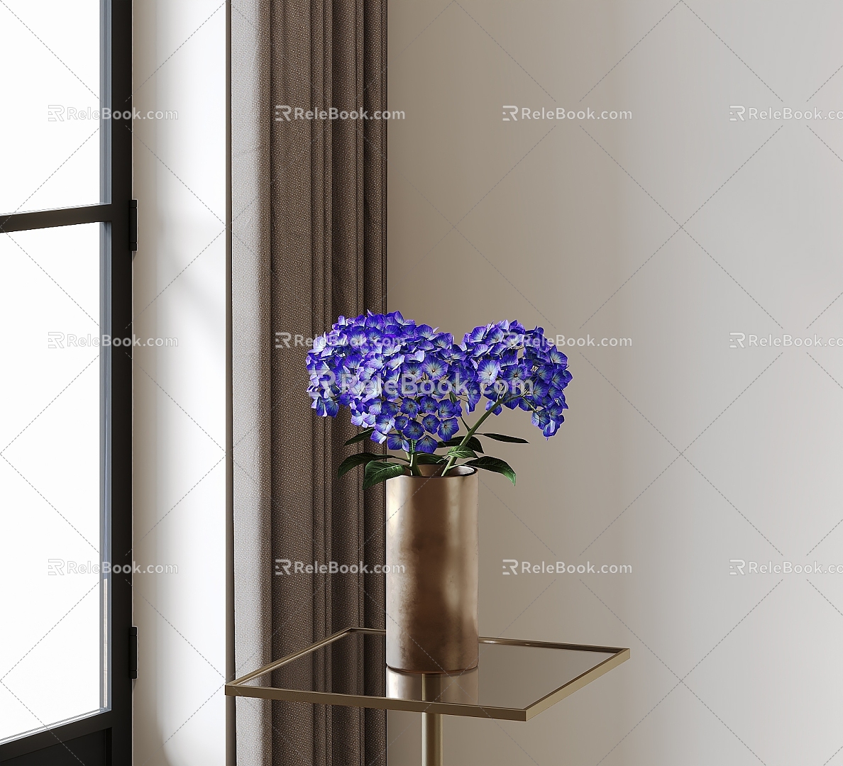 Vase Flower Art 3d model