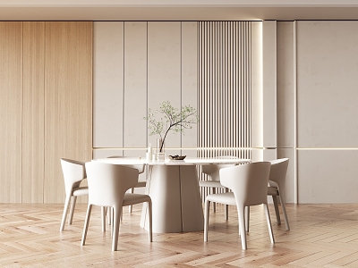 Modern Dining Table Chair Combination Dining Table Chair 3d model