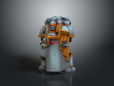 Mech Warrior Mech Soldier Machine Battlearm Mechanical Battlearm Machine Fighter Robot 3d model