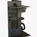 Industrial Metal Pipes Structure With Multiple Connected Tubes And Equipment