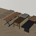 Bench combination 3d model