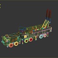 missile vehicle anti-aircraft missile vehicle cruise missile vehicle anti-tank missile vehicle military vehicle military vehicle transportation 3d model