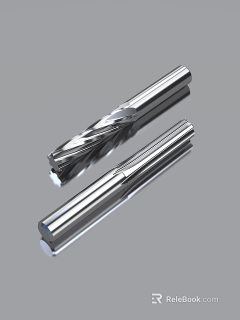 High Quality Metal Spiral Milling Cutters For Industrial Hardware Tools 3d model 