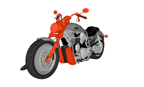 Modern Motorcycle 3d model