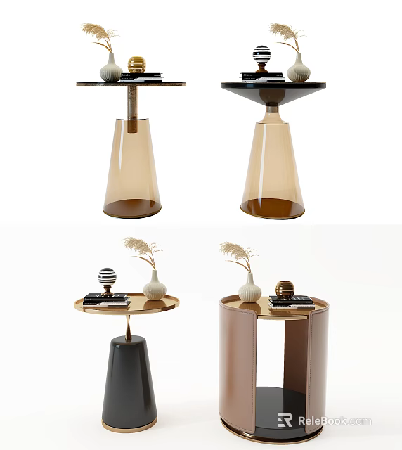 Stylish Modern Side Tables With Unique Designs And Decor Pieces 3d model