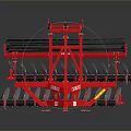 tiller intertiller management machine rotary tiller 3d model