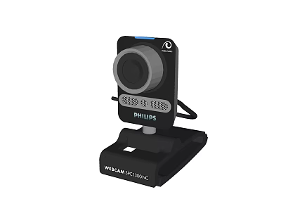 Philips HDRCAM ST100C High Definition Surveillance Camera with Desktop Base Stand 3d model