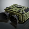 Green Tactical Binoculars With Rugged Design Large Lenses And Top Adjustment Knob