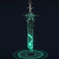 Sword Cartoon Sword Style Sword Shiny Sword 3d model