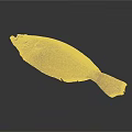 Whole Fresh Flounder Fish With Grayish Brown Body Texture Isolated On Dark Background