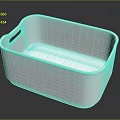 White Plastic Pet Storage Box For Animal Supplies With Handle