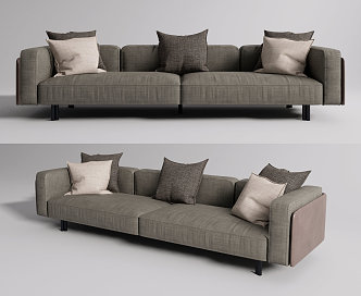 Modern double sofa 3d model