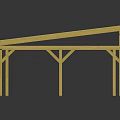 Minimalist Wooden Dining Table With Sleek Tabletop And Sturdy Frame Structure