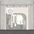Modern Minimalist Clothing Store With Window Display Mannequins And Welcome Sign