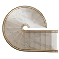 modern revolving staircase 3d model
