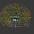 Aerial Planning Layout of Commercial Complex With Parking Roads and Green Areas