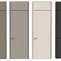 Modern Hinged Interior Doors With Various Wood Grain Color Options