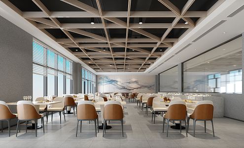 Modern Restaurant 3d model