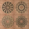 European-style Metal Carved European Pattern Hollow Carved Pattern 3d model