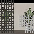 Silent partition porch partition 3d model