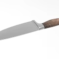 Premium Kitchen Utensil Chef Knife With Silver Blade And Wooden Handle