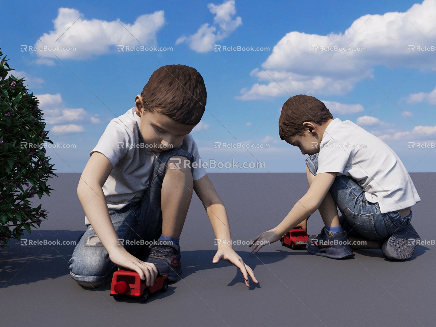 Play Kids Childhood Characters Little Baby Little Boy Boys 3d model