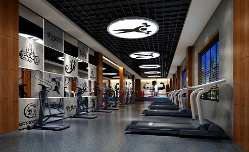 Modern Gym 3d model