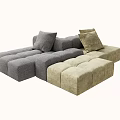 Modern Simple Single Sofa Module Sofa 3d model