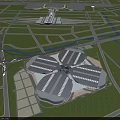 Aerial Planning of Urban City Layout With Road Network and Building Structures
