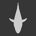 Realistic Shark Figure With Open Mouth Sharp Teeth Gray And White Body