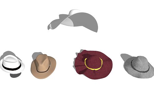 Modern hat furnishings 3d model