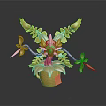 Golden Ornamental Sculpture With Intricate Leaf Like Wings And Detailed Base
