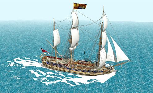 Modern Sailing 3d model