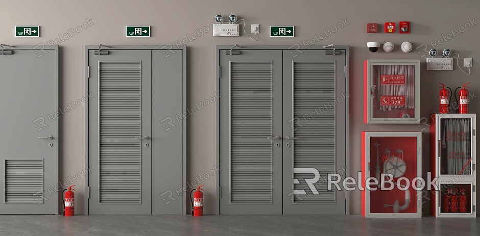 modern fire fighting equipment fire door model