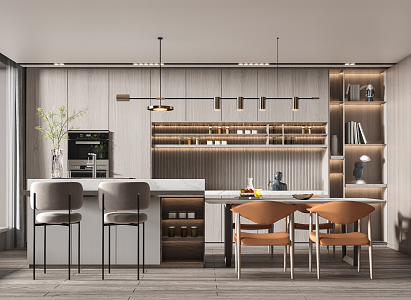 Modern Restaurant Western Kitchen 3d model