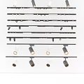 Modern Downlights And Spotlights With Track Mounted Various Styles For Home Ceiling 3d model